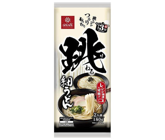 Hakubaku Bouncy Thin Udon Noodles, 180g x 12 bags [Ships from Japan] 