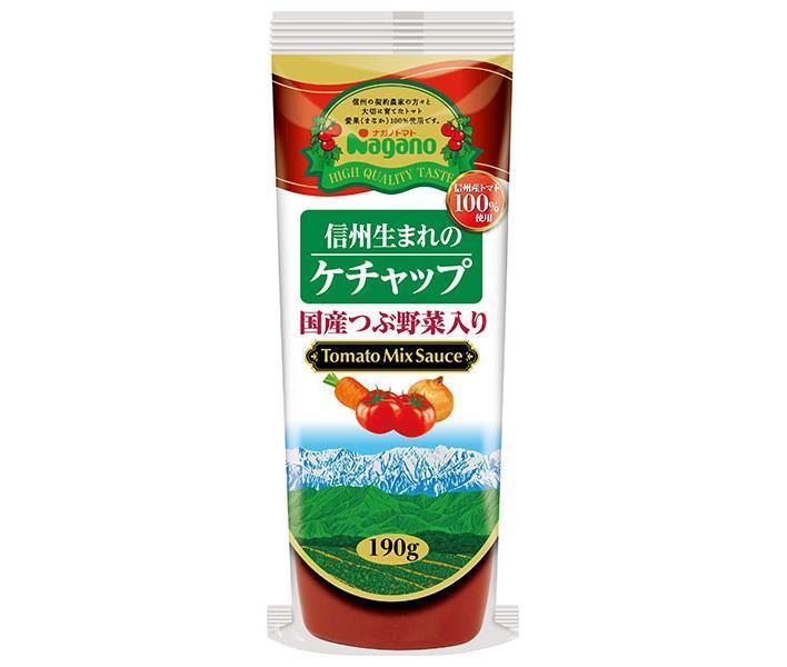 Nagano Tomato Ketchup from Shinshu with domestic crushed vegetables 190g x 30 (15 x 2) bottles [shipped in Japan]