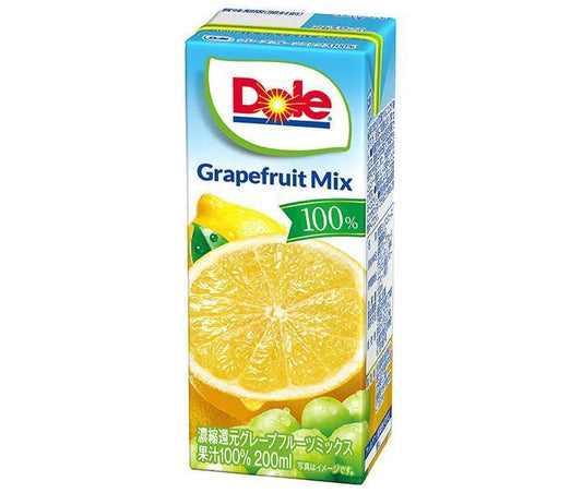 Snow Brand Megmilk Dole Grapefruit Mix 100% 200ml Paper Carton x 18 [Ships from Japan] 