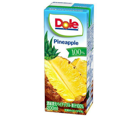 Snow Brand Megmilk Dole Pineapple 100% 200ml Paper Carton x 18 [Ships from Japan] 