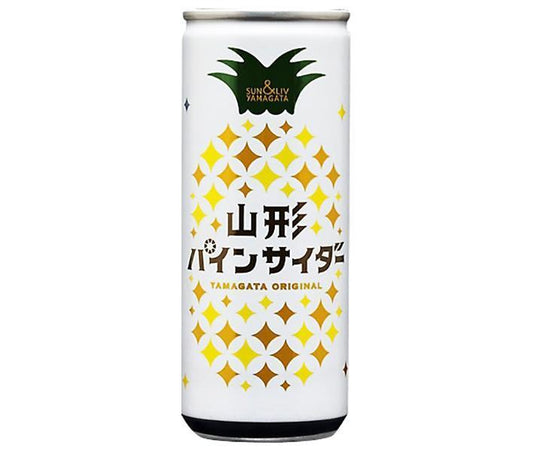 Yamagata Foods Yamagata Pineapple Cider 250ml Can x 30 [Ships from Japan] 