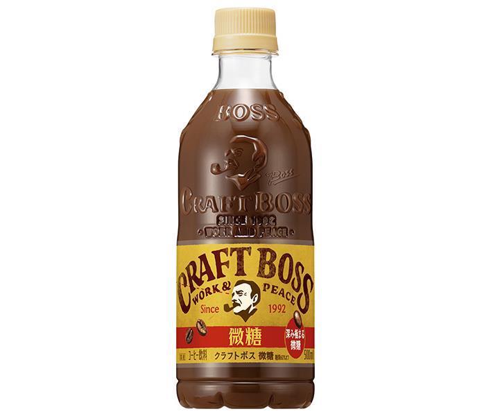 Suntory Craft Boss Microsugar 500ml plastic bottle x 24 pieces [shipped in Japan]