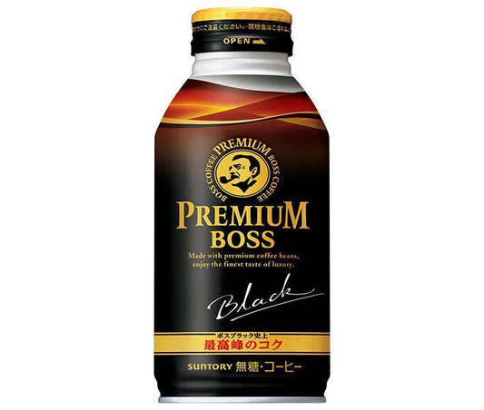 Suntory Premium Boss Black 390g Bottle Can x 24 [Ships from Japan] 