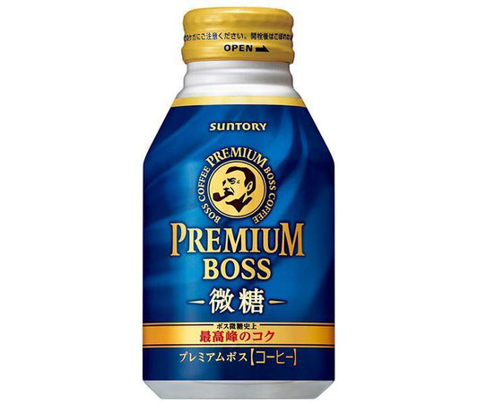 Suntory Premium Boss Lightly Sweetened Coffee (Sold Individually) 260g Bottle Can x 24 Cans (Ships from Japan) 
