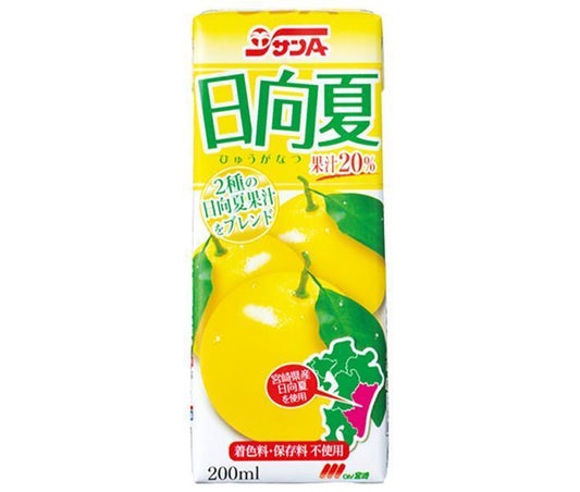 Sun A Hyuga Natsu Drink 200ml Paper Carton x 24 Bottles [Ships from Japan] 