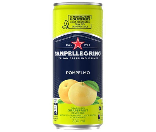 Nihon-Futsu Boeki San Pellegrino Pompelmo (Grapefruit) 330ml Cans x 24 [Ships from Japan] 
