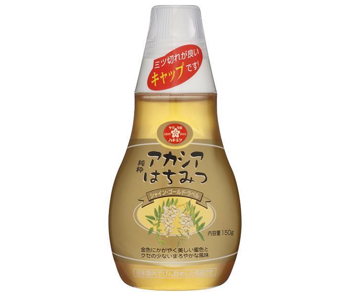 加藤美蜂園 サクラ印 純粋アカシアはちみつ(シャイン ゴールド ラベル) 150g×12本入【日本出荷】
