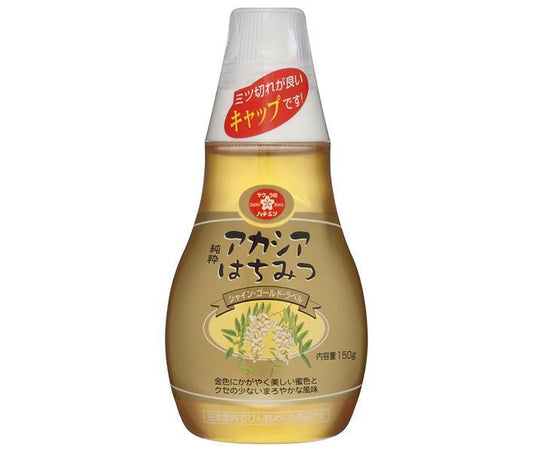 加藤美蜂園 サクラ印 純粋アカシアはちみつ(シャイン ゴールド ラベル) 150g×12本入【日本出荷】