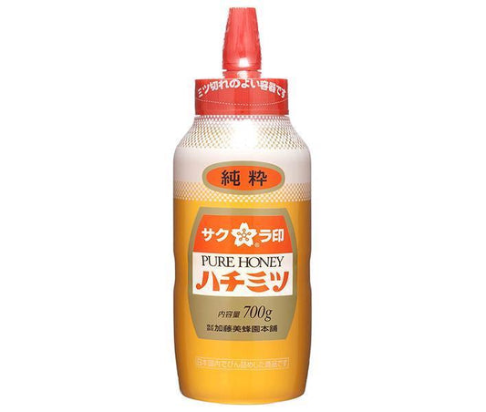 加藤美蜂園 サクラ印 純粋ハチミツ 700g×12本入【日本出荷】