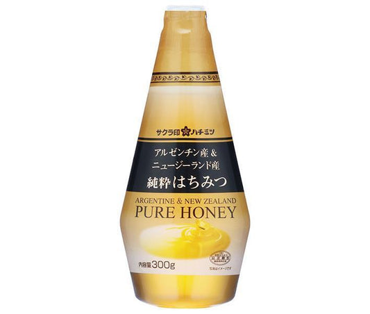 Kato Bibeeen Sakura Seal Pure Honey from Argentina & New Zealand 300g x 12 bottles [Shipped in Japan]
