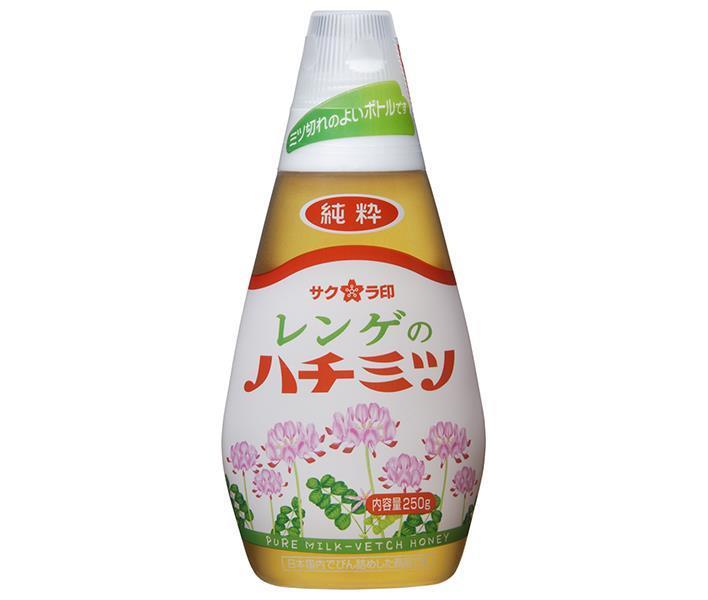 Kato Bee Garden Sakura Brand Pure Astragalus Honey, 250g x 12 bottles [Ships from Japan] 