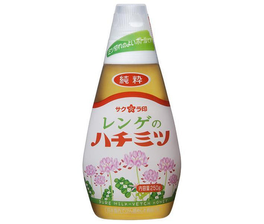 加藤美蜂園 サクラ印 純粋レンゲハチミツ 250g×12本入【日本出荷】