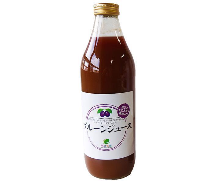 E Organic Life Organic Life Prune Juice 1000ml bottle x 6 bottles [shipped in Japan]