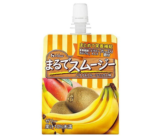 House Wellness Marude Smoothie Banana & Fruit Mix Flavor, 150g Pouch x 24 [Ships from Japan] 