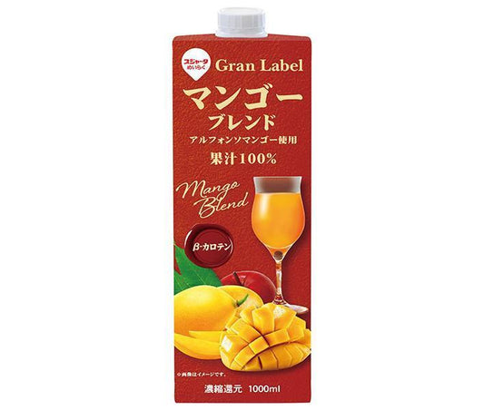 Sujata Mango Blend 1000ml Paper Carton x 6 Bottles [Ships from Japan] 