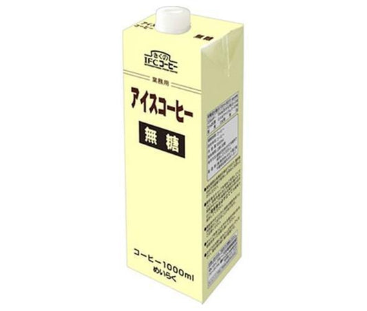Sujata Commercial Iced Coffee, Unsweetened, 1000ml Paper Carton x 6 [Ships from Japan] 
