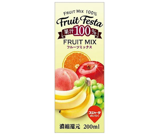 Sujata Fruit Festa Fruit Mix 200ml paper pack x 24 pieces [shipped in Japan]