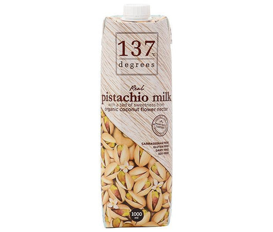 HARUNA 137 Degrees Pistachio Milk, 1000ml Paper Carton x 12 [Ships from Japan] 