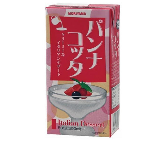 守山乳業 MORIYAMA パンナコッタ 535g紙パック×12本入【日本出荷】