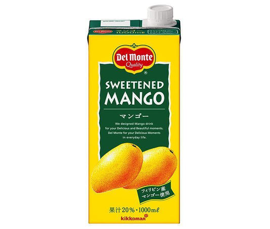 Del Monte Mango 20% 1L Paper Carton x 6 Bottles [Ships from Japan] 