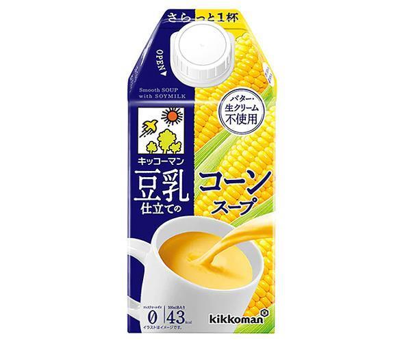 紀文 豆乳仕立てのコーンスープ 500ml紙パック×12本入【日本出荷】
