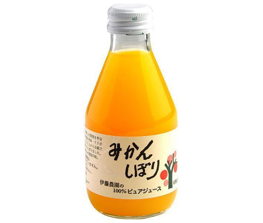 伊藤農園 100%ピュアジュース みかん 180ml瓶×30本入【日本出荷】