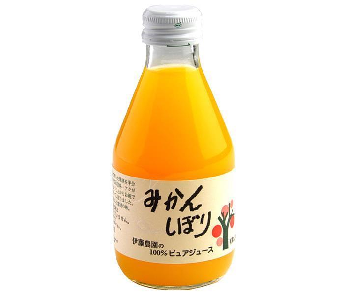 Ito Farm 100% Pure Juice Mandarin Orange 180ml bottle x 30 pieces [Shipped in Japan]