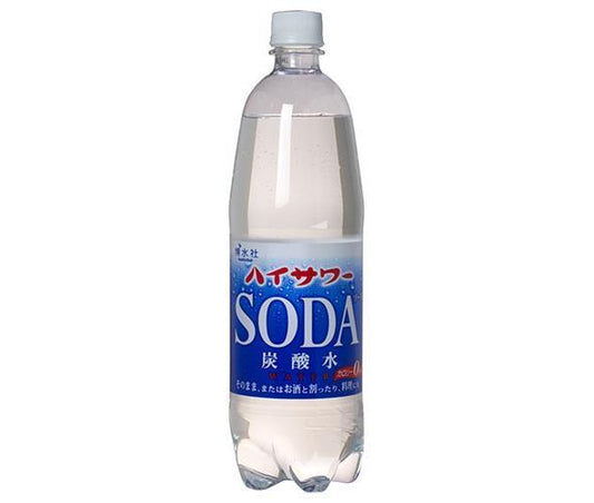 Hakusuisha High Sour Carbonated Water, 1000ml PET Bottles x 15 [Ships from Japan] 