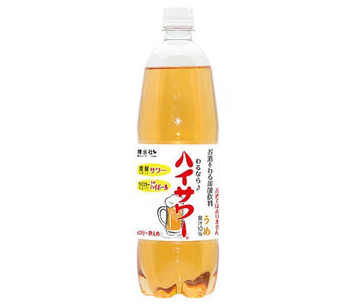 Hakusuisha High Sour Ume (Plum) 1000ml PET Bottle x 15 Bottles [Ships from Japan] 