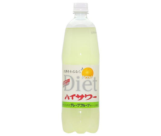 Hakusuisha Diet High Sour Grapefruit 1000ml PET Bottle x 15 [Ships from Japan] 