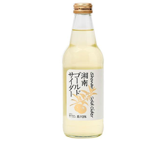 Kawasaki Beverages Shonan Gold Cider, 340ml bottles x 24 [Ships from Japan] 