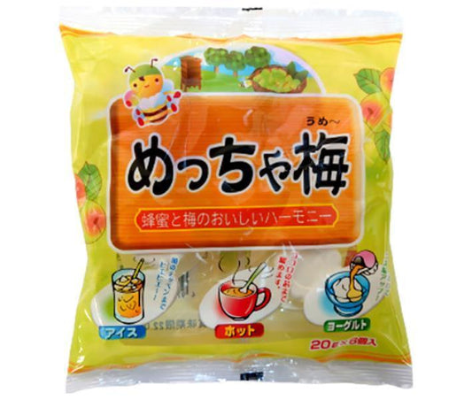 Yamato Honey Meccha Ume 20g x 6 bags x 10 bags [Ships from Japan] 