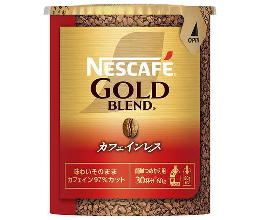 Nestle Japan Nescafe Gold Blend Decaffeinated Eco & System Pack [For Barista Refill] 60g x 12 pieces [Shipped in Japan]