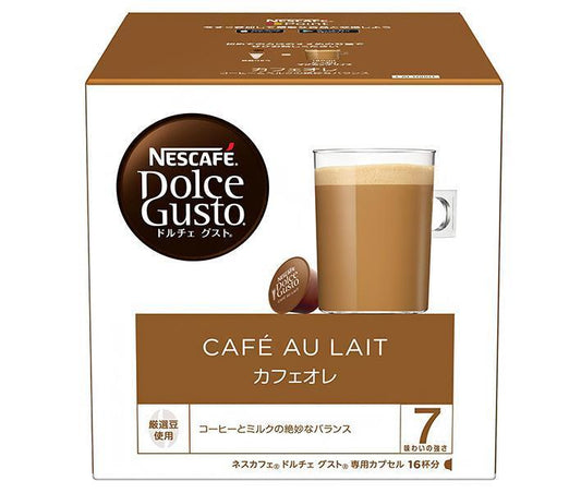 Nestle Japan Nescafé Dolce Gusto Café au Lait Capsules, 16 Capsules (16 Servings) x 3 Boxes [Ships from Japan] 