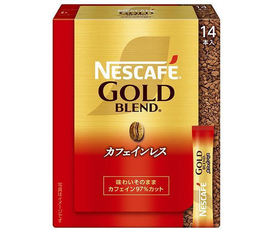 Nestle Japan Nescafé Gold Blend Decaffeinated Sticks, Black (2g x 14 packs) x 12 boxes [Ships from Japan] 