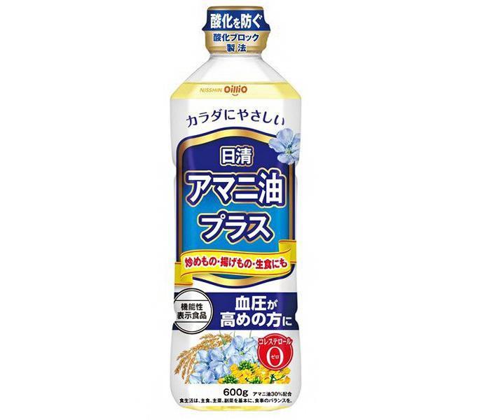Nissin Oilio Nissin Linseed Oil Plus [Food with functional claims] 600g plastic bottles x 10 bottles [Shipped in Japan]