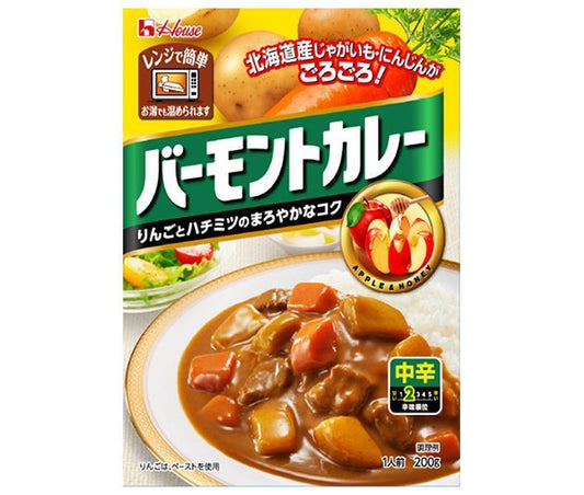 House Foods Vermont Curry, Medium Spicy, 200g x 30 packs [Ships from Japan] 