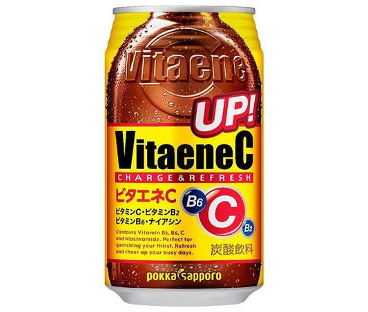 ポッカサッポロ ビタエネC 350ml缶×24本入【日本出荷】
