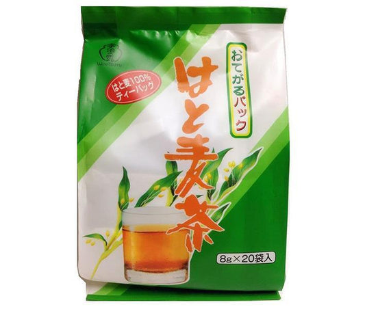 宇治の露製茶 宇治の露 お手軽はと麦茶 ティーバッグ 160g(8g×20袋)×12袋入【日本出荷】