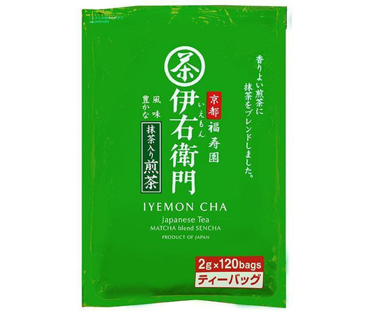 宇治の露製茶 伊右衛門 抹茶入り煎茶ティーバッグ 2g×120P×1袋入【日本出荷】