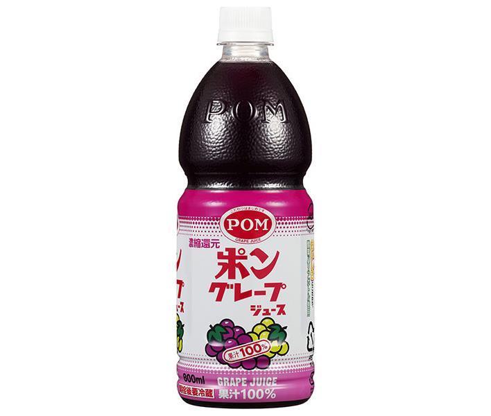 Ehime Beverages POM Grape Juice 800ml PET bottles x 6 bottles [Shipped in Japan]
