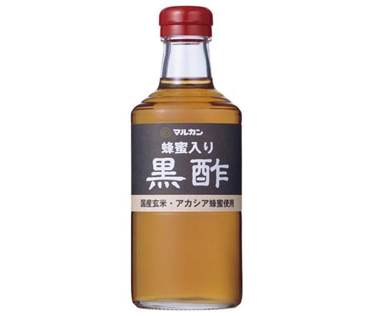 マルカン酢 蜂蜜入り黒酢 500ml瓶×12本入【日本出荷】