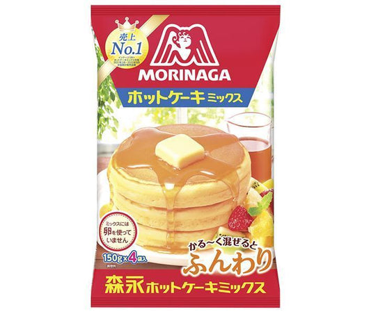 Morinaga & Co. Pancake Mix 600g (150g x 4 bags) x 14 bags [Shipped in Japan]
