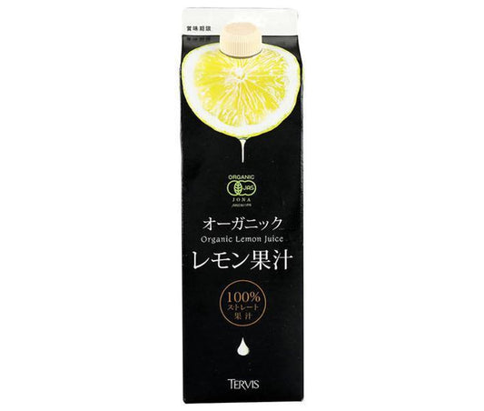 Telvis Organic Lemon Juice 1000m paper pack x 6 bottles [shipped in Japan]