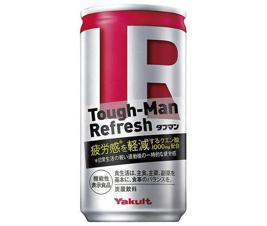 Yakult Tough-Man Refresh [Food with functional claims] 190g can x 30 pieces [Shipped in Japan]