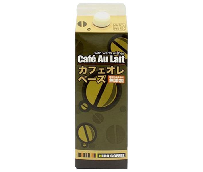 Hiro Coffee Cafe au lait base 1000ml paper pack x 12 bottles [shipped in Japan]