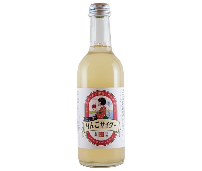 Akita Misato Zukuri Niteco Apple Cider 300ml bottle x 24 bottles [shipped in Japan]