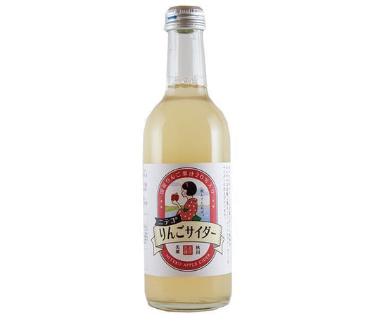 Akita Misato Zukuri Niteco Apple Cider 300ml bottle x 24 bottles [shipped in Japan]