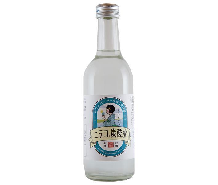 Akita Misato-zukuri Niteko Carbonated Water, 300ml Bottles x 24 Bottles [Ships from Japan] 