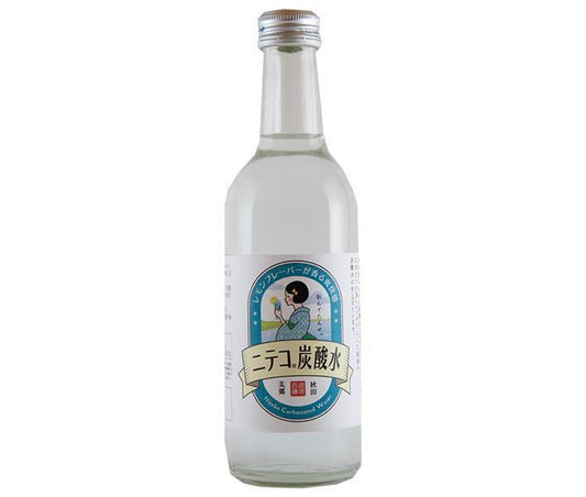 Akita Misato Zukuri Niteco Carbonated Water 300ml bottle x 24 bottles [Shipped in Japan]